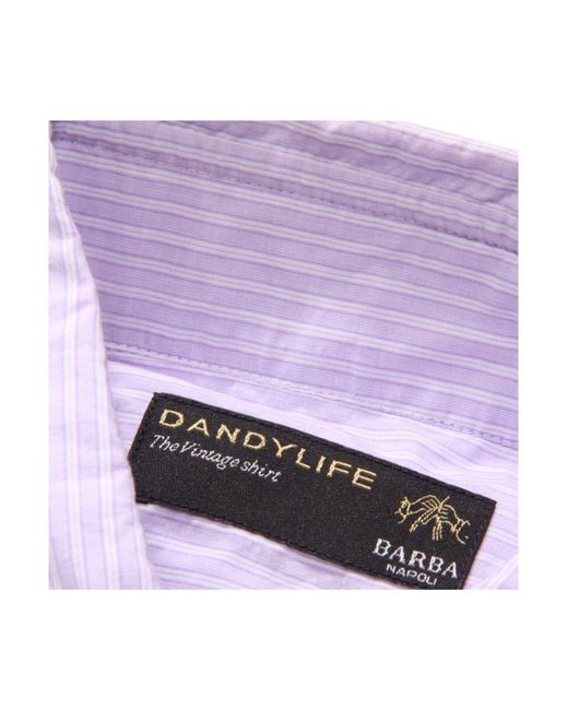 Barba Napoli Hemd in Purple für Herren