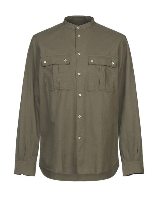 Paolo Pecora Green Shirt for men