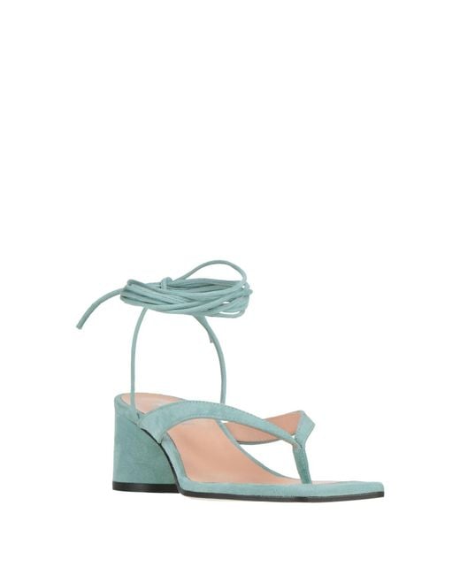 Pollini White Thong Sandals