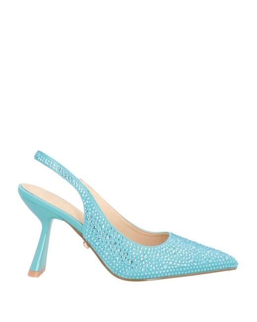 Twenty Four Haitch Blue Pumps