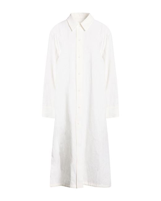 Jil Sander White Midi Dress