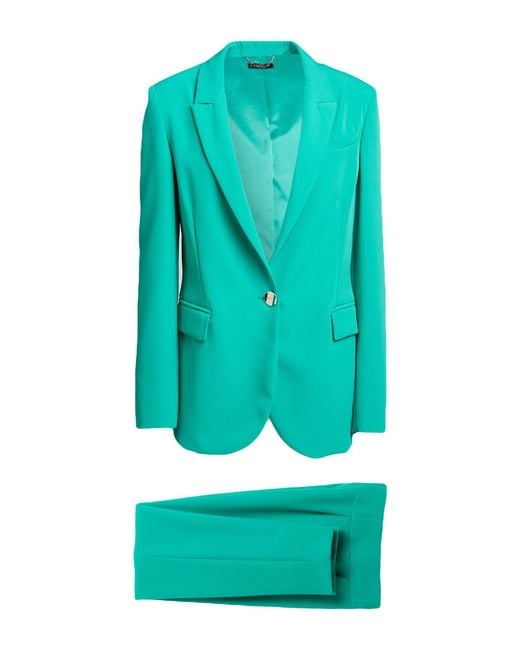 Liu Jo Green Suit Polyester, Elastane