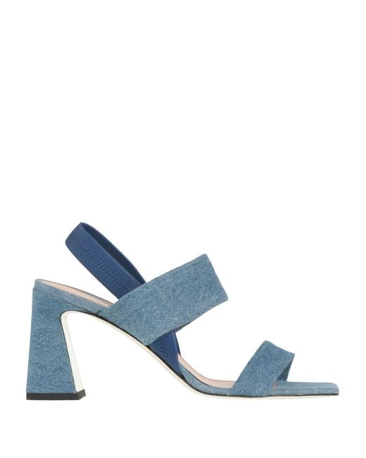 Pollini Blue Sandals