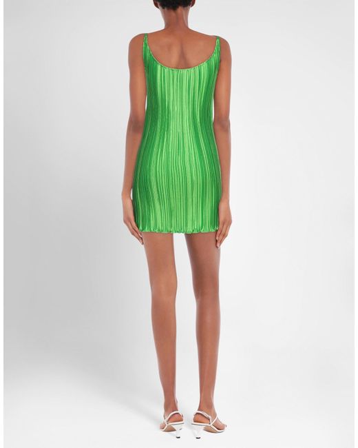 Versace Green Mini Dress Polyester