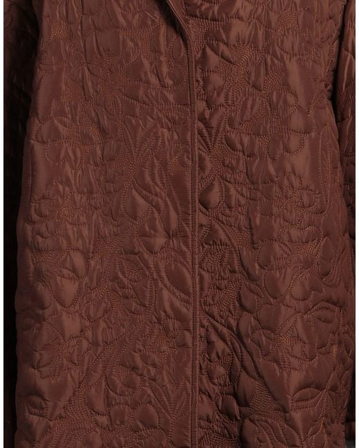 Ermanno Scervino Brown Coat Polyamide