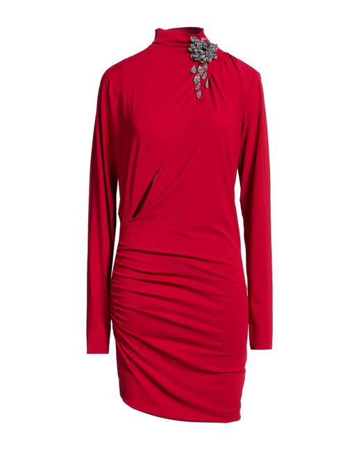 Amen Red Mini Dress Acetate, Polyamide, Elastane, Glass