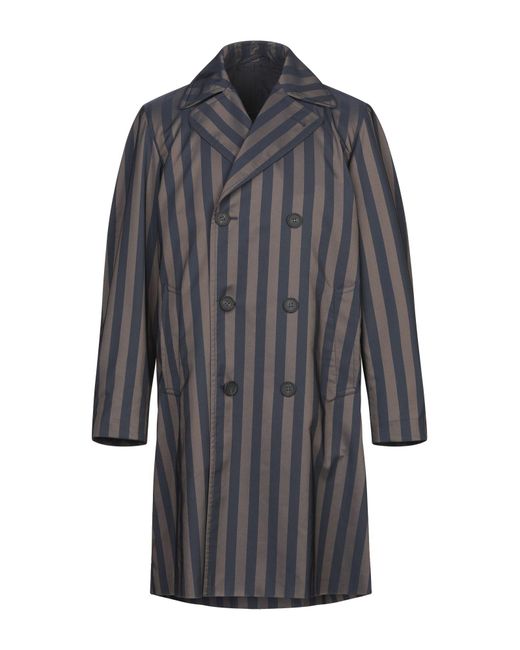 Doppiaa Gray Overcoat & Trench Coat for men