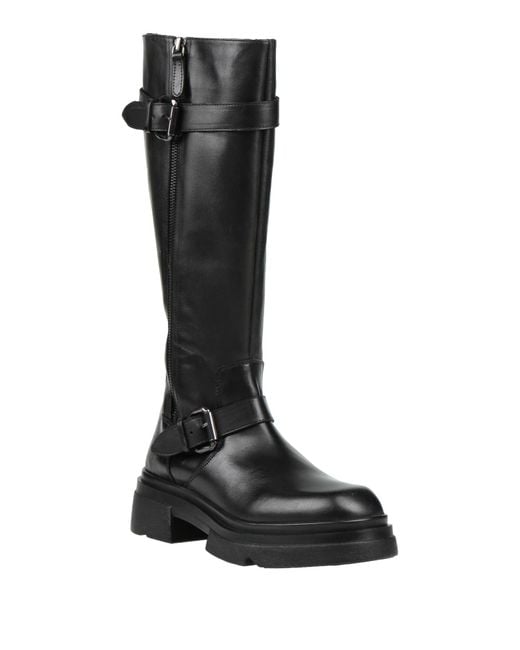 Emanuélle Vee Black Boot Cow Leather