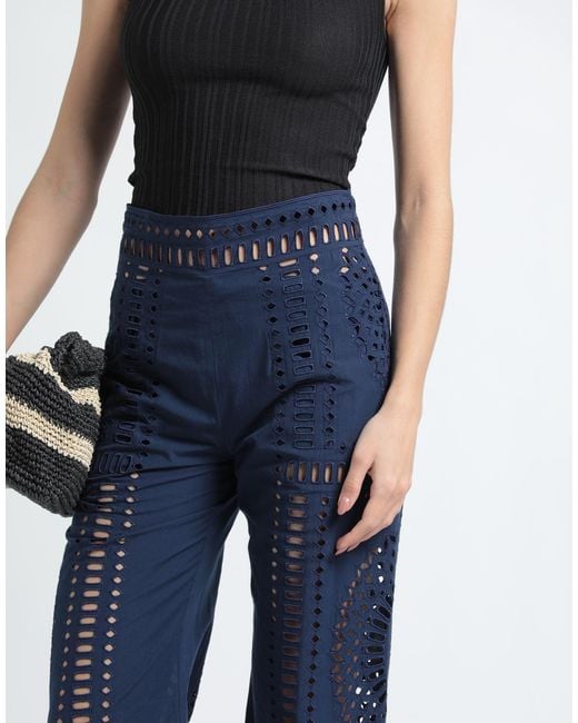 Alberta Ferretti Blue Pants