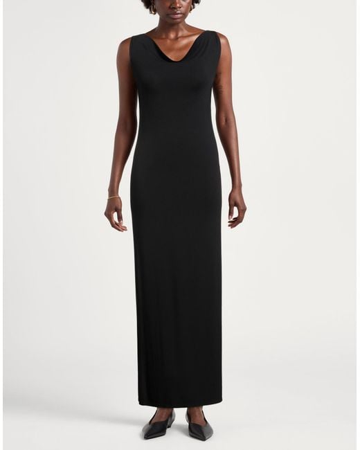 Motel Black Maxi Dress Bamboo, Elastane