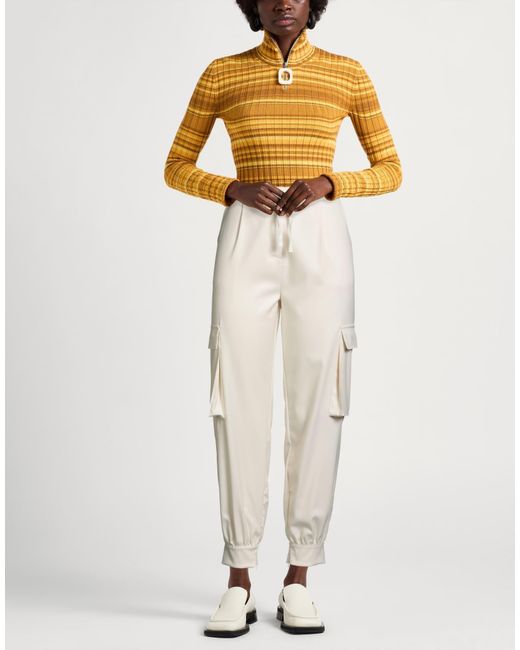 Siste's White Pants Polyester, Viscose, Elastane