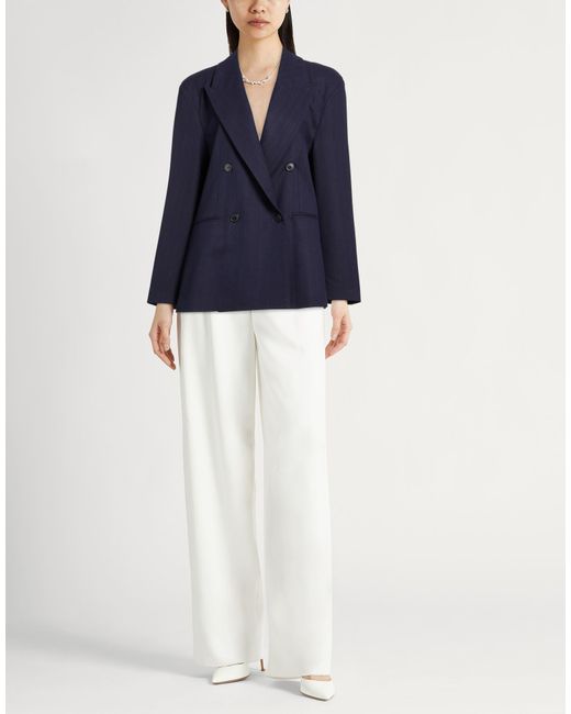 LE SULLY STUDIO Blue Blazer Polyester, Viscose, Elastane