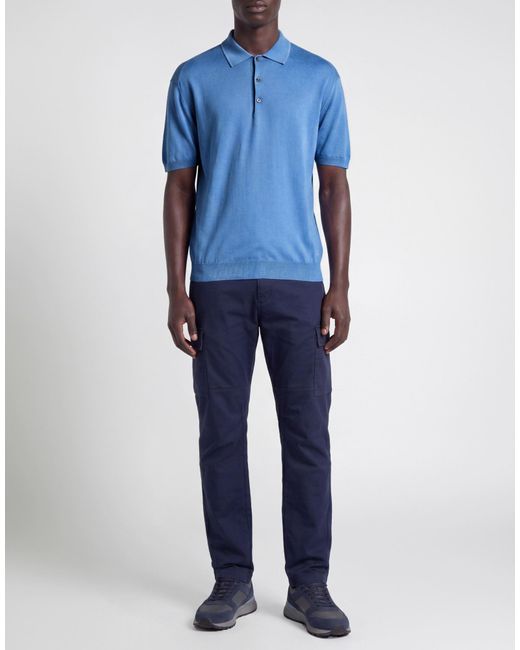 C P Company Blue Midnight Sweater Cotton for men