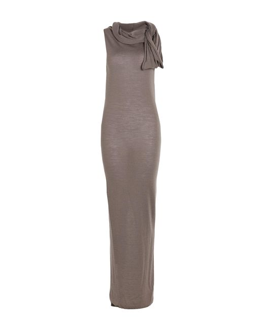 Rick Owens Gray Maxi Dresses