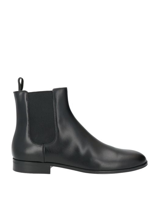 Gianvito Rossi Black Ankle Boots Leather for men