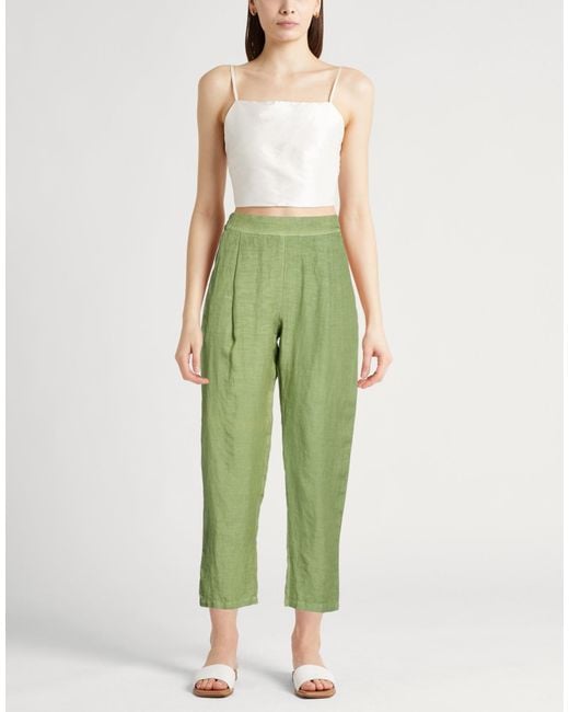 120% Lino Green Pants