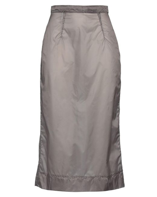 Maison Margiela Gray Midi Skirt
