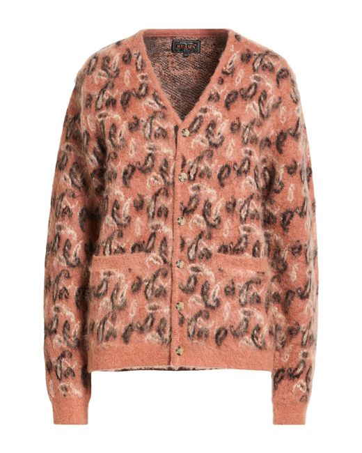 Beams Plus Pink Cardigan for men