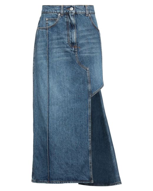 McQueen Blue Denim Skirt