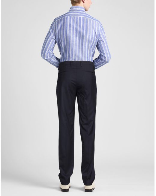 Boglioli Blue Pants Virgin Wool for men