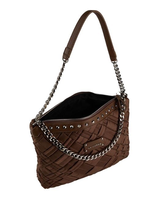 La Carrie Brown Shoulder Bag