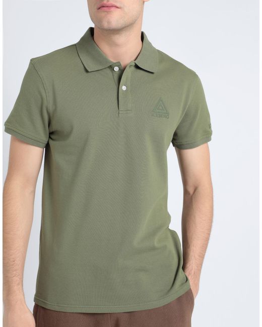 Iceberg Green Polo Shirt for men