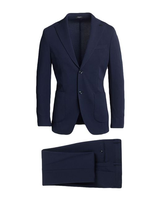 BRERAS Milano Blue Suit Viscose, Polyamide, Elastane for men