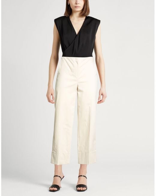Theory White Pants Cotton, Elastane