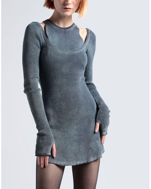 DIESEL Gray Mini-Kleid