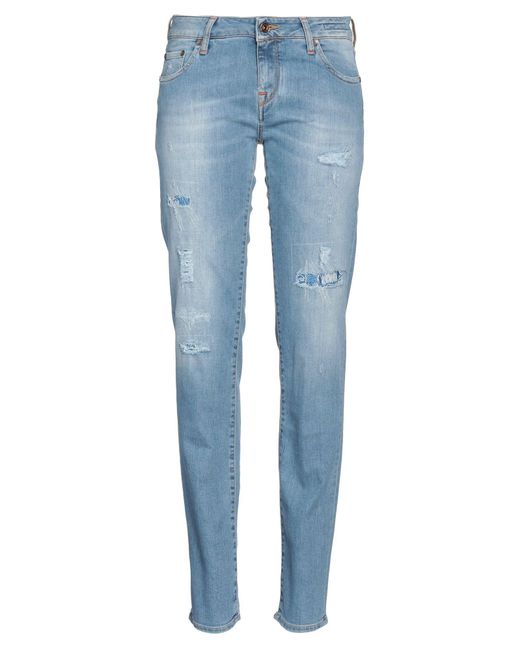 Jacob Cohen Blue Premium Jeans Cotton, Polyester, Elastane