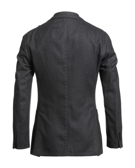 Boglioli Black Blazer Wool, Polyester for men