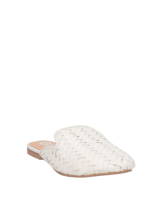 Gioseppo White Mules & Clogs