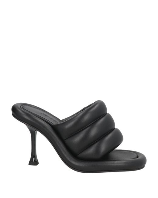J.W. Anderson Black Sandals Leather