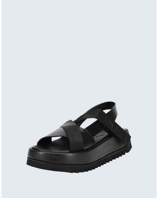 Furla Black Sandals