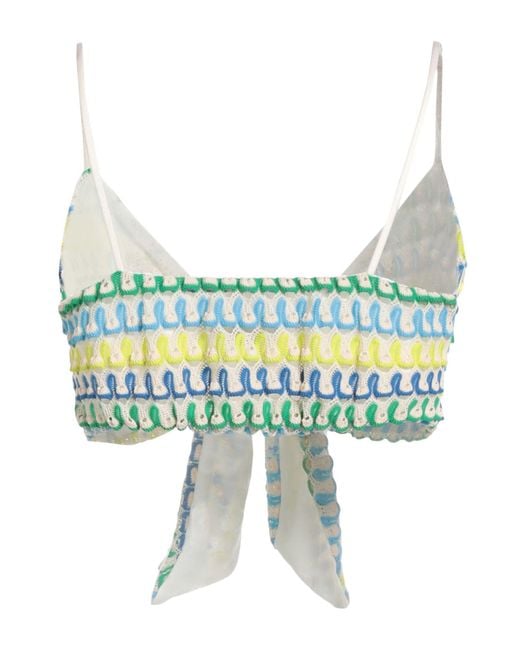 Haveone Blue Top Polyester, Elastic Fibres
