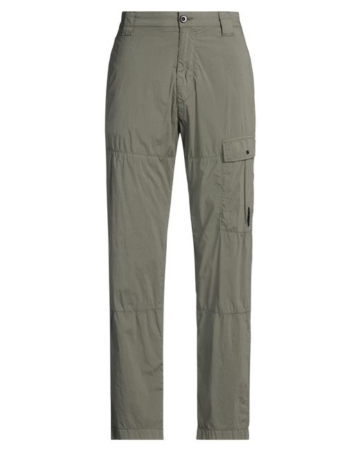 C P Company Gray Pants Cotton, Polyamide, Elastane for men