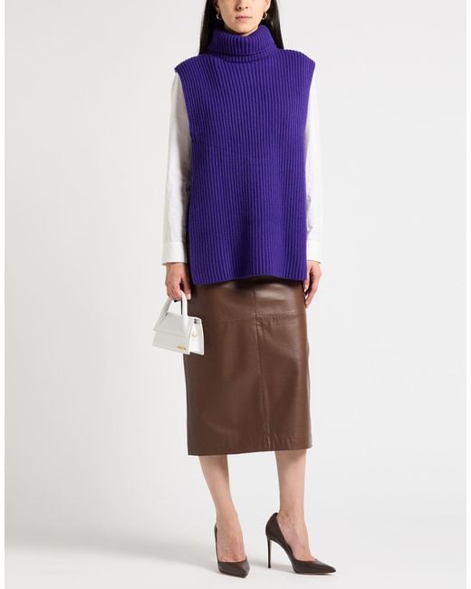 Jil Sander Purple Turtleneck