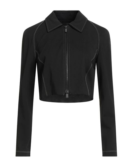 Pinko Black Jacket Viscose, Polyamide, Elastane