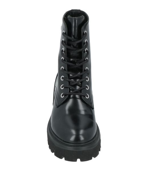 MSGM Black Ankle Boots Leather
