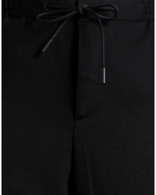PT Torino Black Pants Virgin Wool, Polyester, Elastane for men