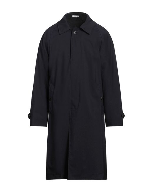 Boglioli Blue Midnight Overcoat & Trench Coat Virgin Wool for men