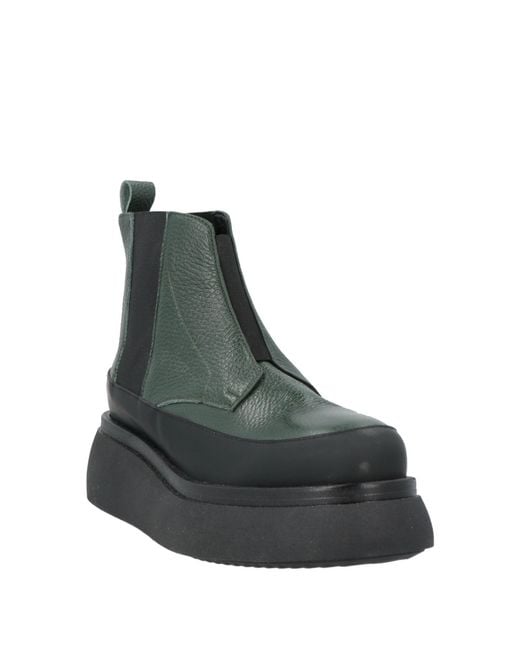 Pollini Black Ankle Boots Leather