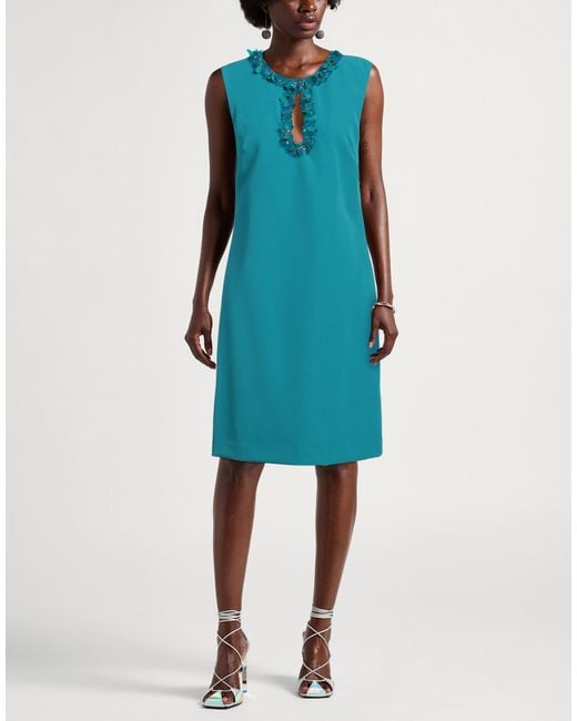 P.A.R.O.S.H. Blue P.A.R.O..H. Mini Dress Polyester, Elastane, Pvc