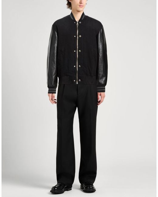 Versace Jeans Couture Black Denim Outerwear Cotton, Elastane, Polyurethane Resin for men