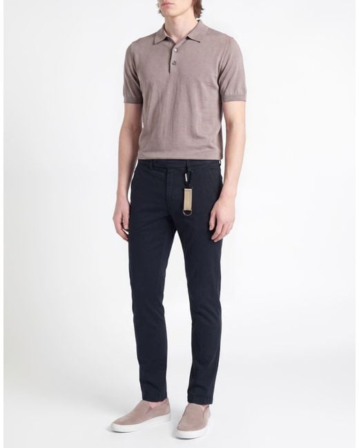 Manuel Ritz Blue Pants Cotton, Elastane for men