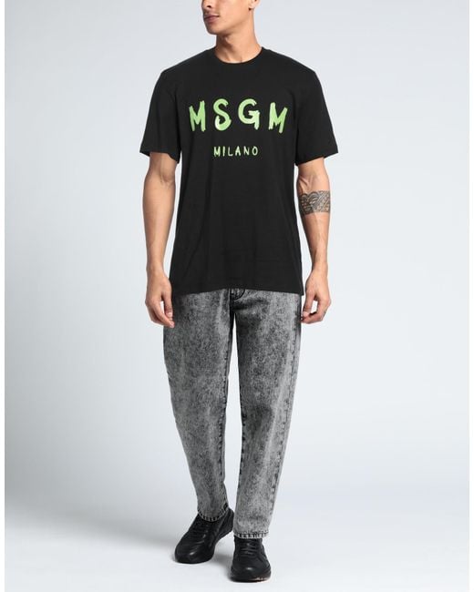 Camiseta MSGM de hombre de color Black