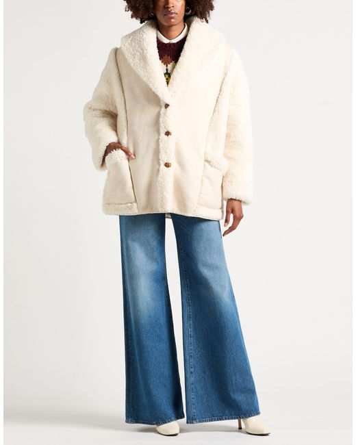 WEILI ZHENG Natural Shearling & Teddy