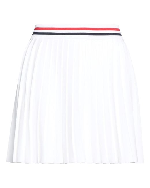 Thom Browne White Mini Skirt Viscose, Polyester, Polyamide, Elastane