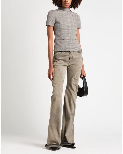 Courreges Gray Top Wool, Polyester