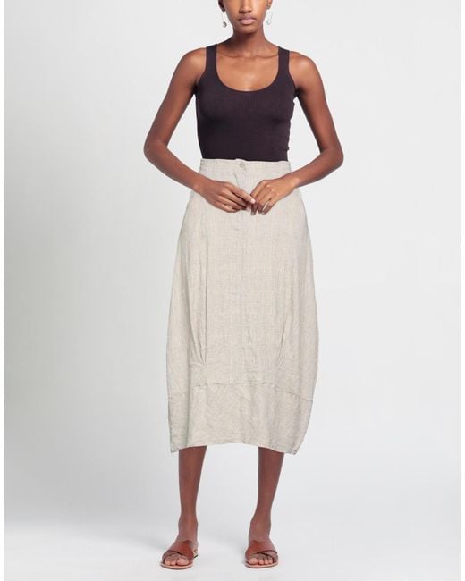 Transit White Midi Skirt
